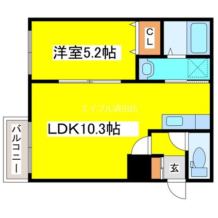 ミレイル共栄の物件間取画像